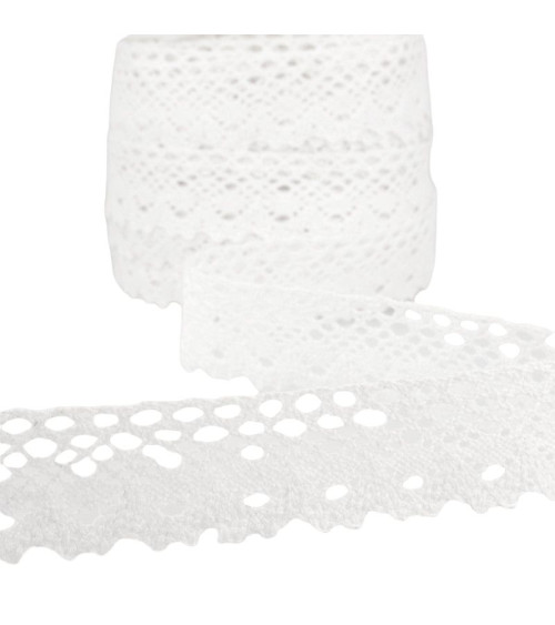 Spool 25m White Lace 28mm
