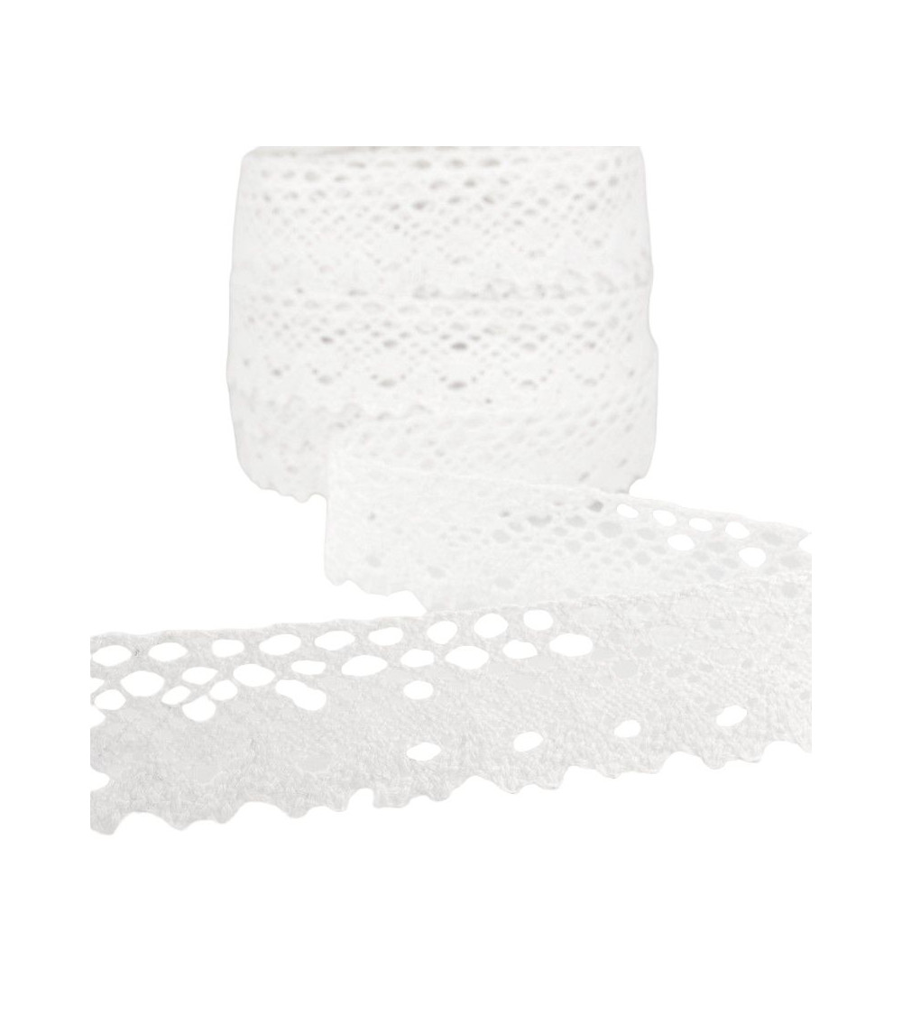Spool 25m White Lace 28mm