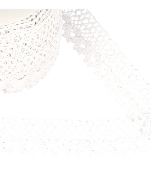 Spool 25m White Lace 35mm