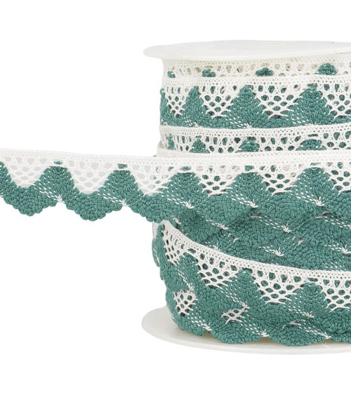 Spool 25m Wave lace Blc/duck blue 20mm