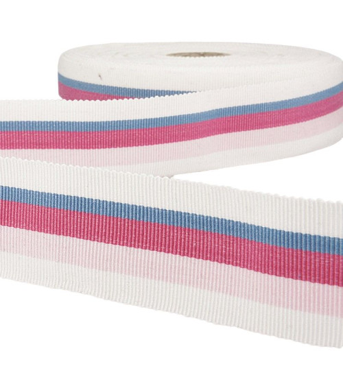 Diskette 25m grosgrain ribbon stripes Light Pink