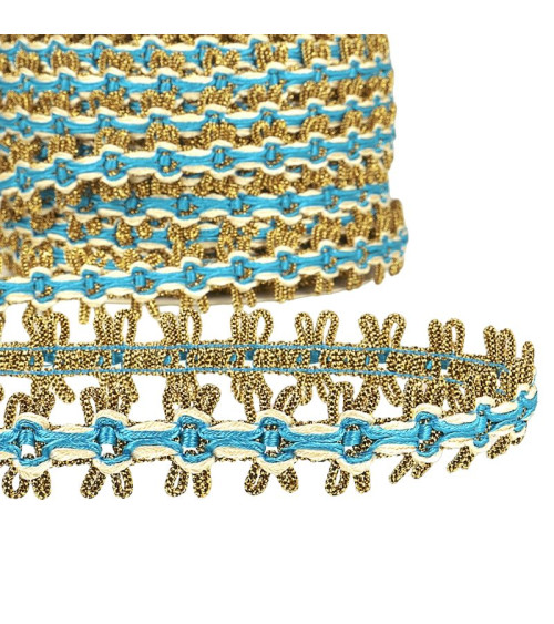 20m reel gold braid 18mm Steel Blue