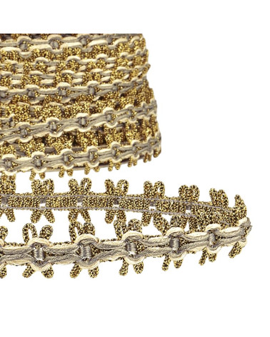 20m reel of 18mm gold braid Medium Grey