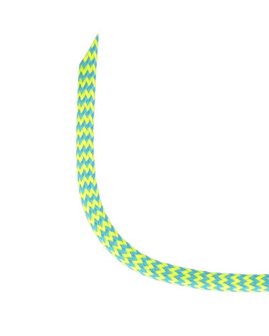 25 m Rolle, Zickzackgeflecht, 8 mm, fluoreszierend gelb/blau