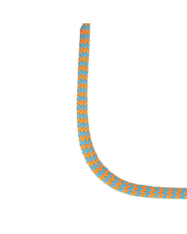 25-m-Spule mit Zickzackgeflecht, 8 mm, Neonorange/Blau
