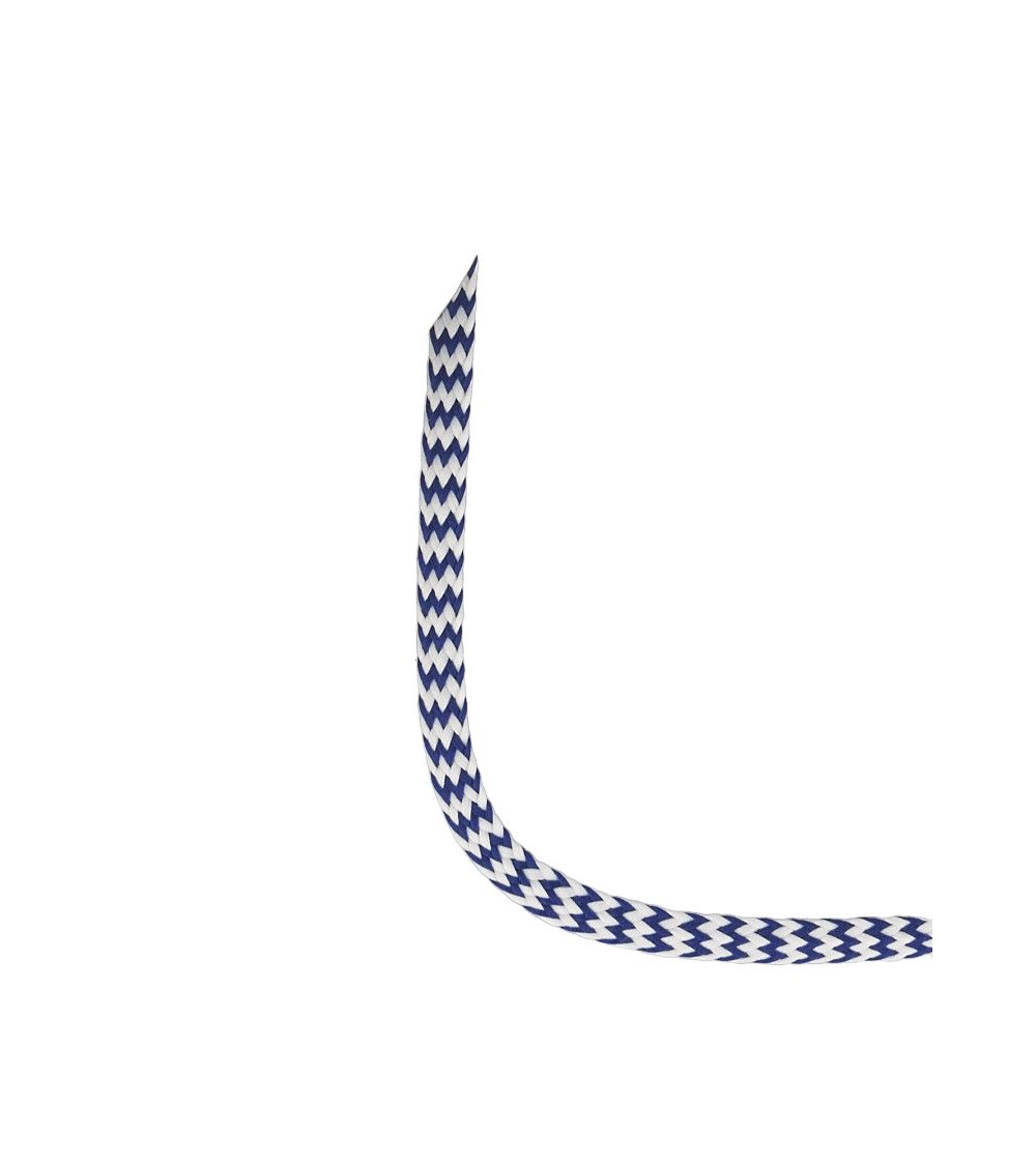 25-m-Spule mit Zickzackgeflecht, 8 mm, Marineblau