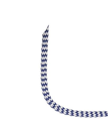 25-m-Spule mit Zickzackgeflecht, 8 mm, Marineblau