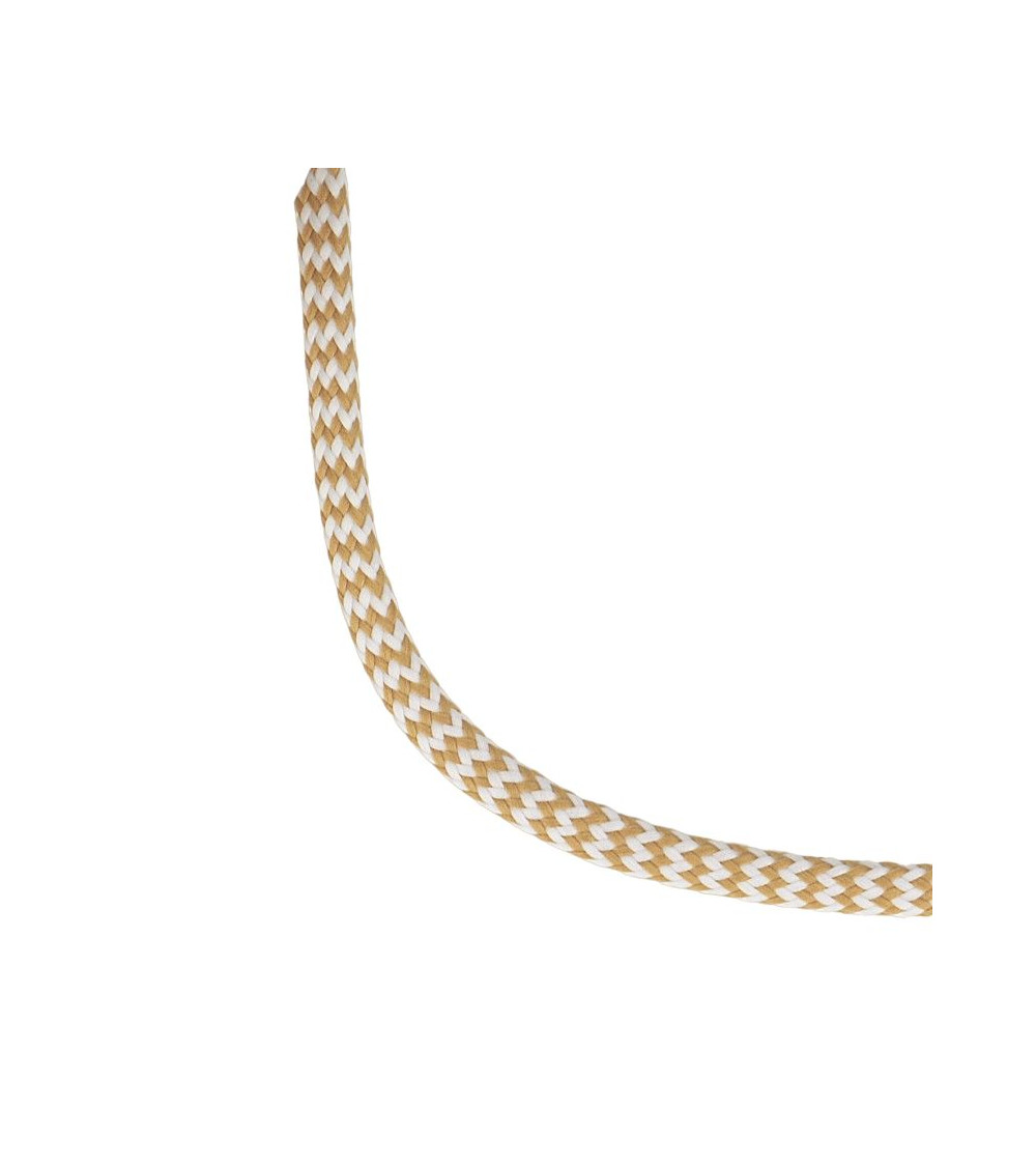 Bobine 25m tresse zigzag 8mm Beige