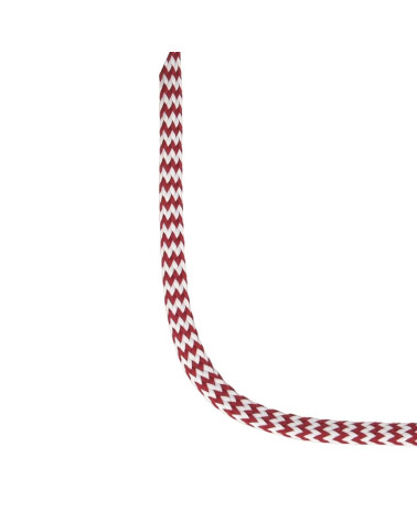 25-m-Spule mit Zickzackgeflecht, 8 mm, Burgunderrot