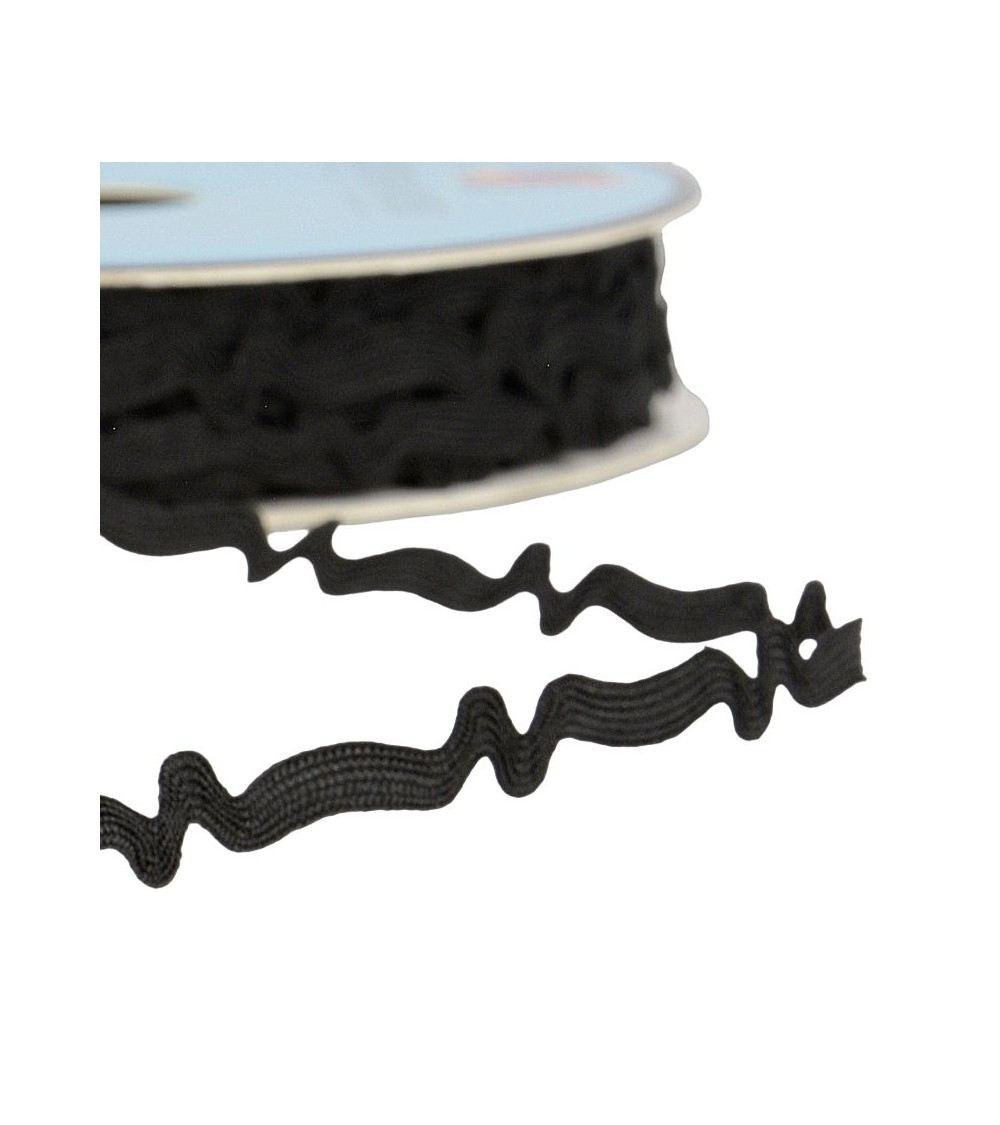 25m spool of asymmetrical serpentine 8mm Black