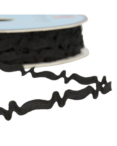 25m spool of asymmetrical serpentine 8mm Black