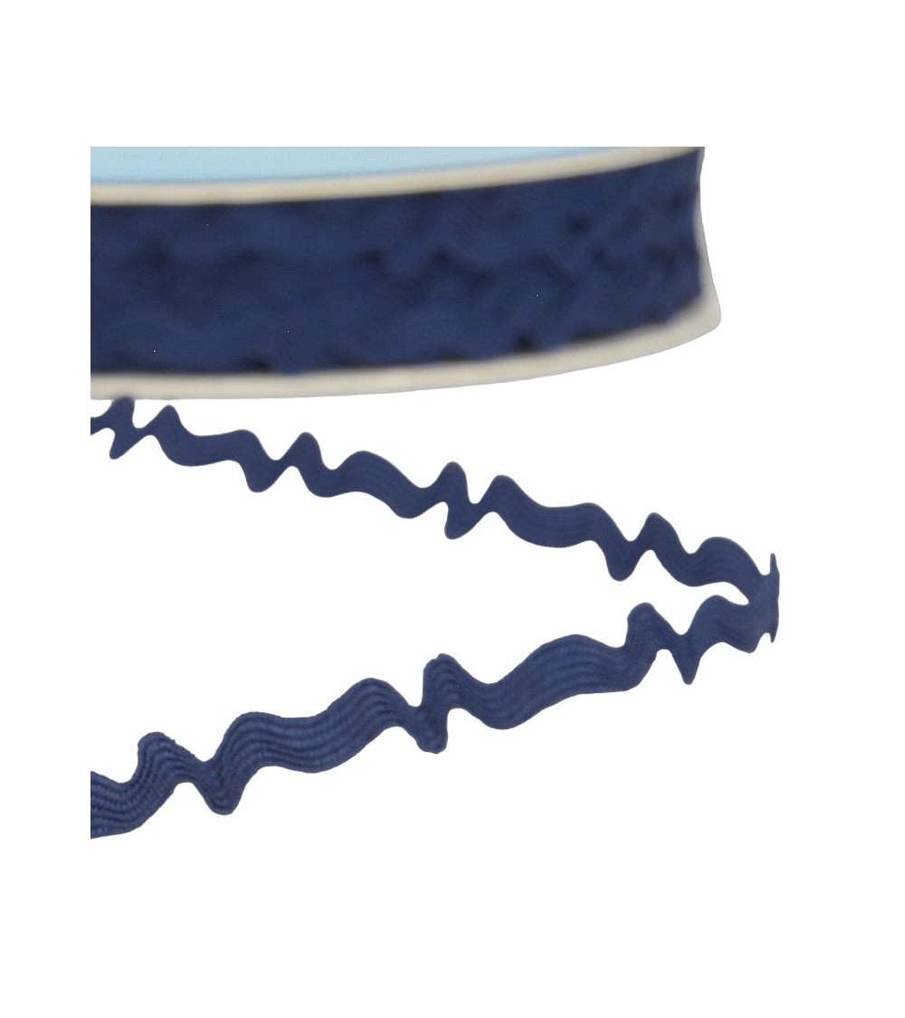 25m spool of asymmetrical serpentine 8mm Navy blue