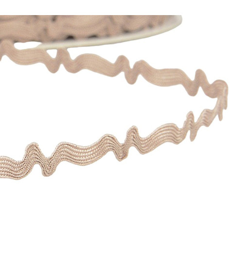 25m reel asymmetrical serpentine 8mm Beige