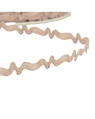 Carrete 25m serpentina asimétrica 8mm Beige