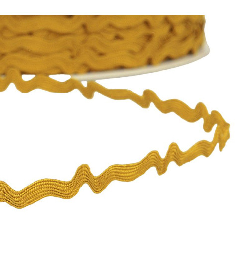 25m reel asymmetrical serpentine 8mm Mustard