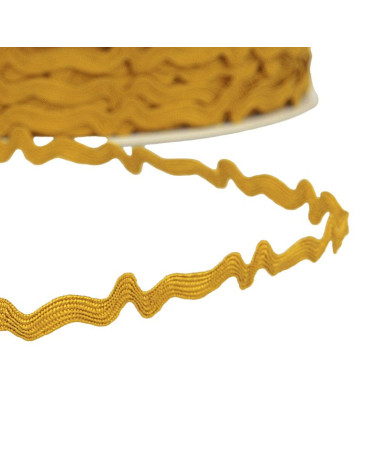 25m spool of asymmetrical serpentine 8mm Mustard