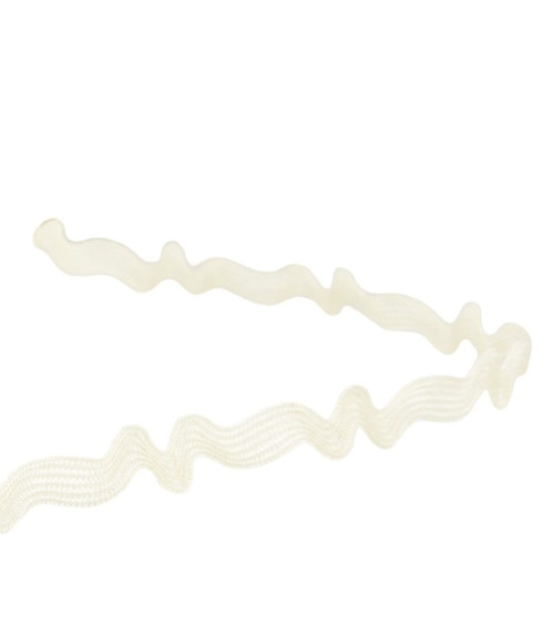 25m reel asymmetrical serpentine 8mm Ecru