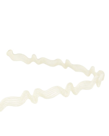 25m reel asymmetrical serpentine 8mm Ecru