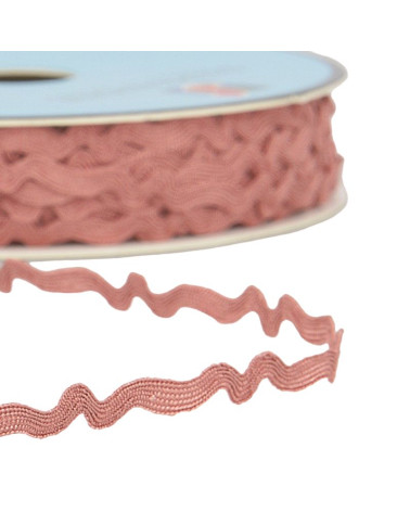 25m spool of asymmetrical serpentine 8mm Old Pink