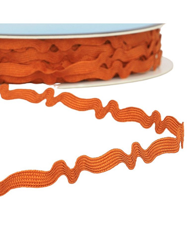 Carrete 25m serpentina asimétrica 8mm Naranja