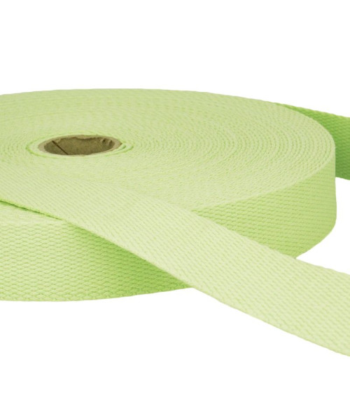 Pellicola da 20 m Fettuccia in cotone verde acqua