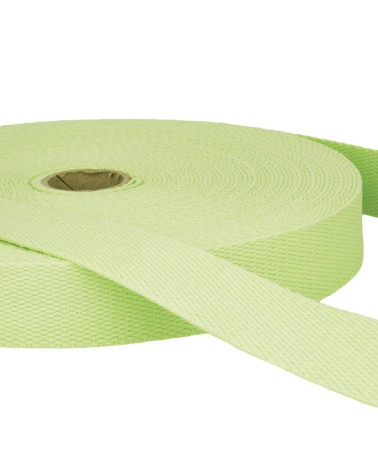 Pellicola da 20 m Fettuccia in cotone verde acqua