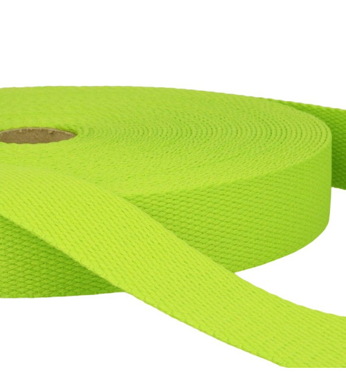 Film 20m Cotton webbing Green