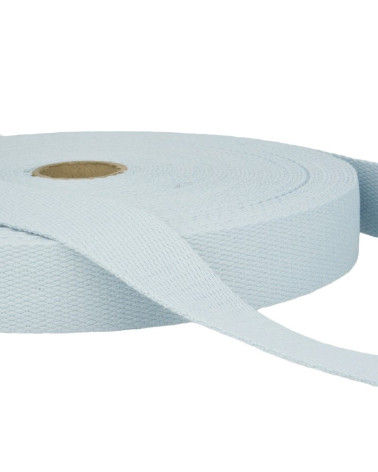 Film 20m Sangle coton Bleu ciel