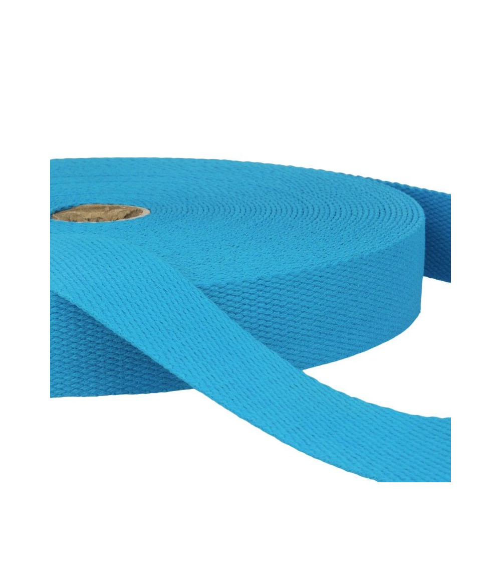 Pellicola 20 m Fettuccia di cotone Blu acciaio