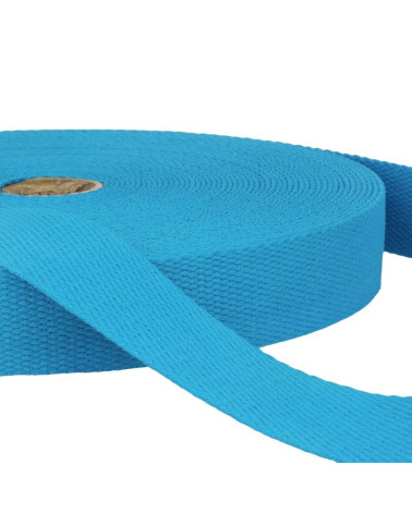 Pellicola 20 m Fettuccia di cotone Blu acciaio