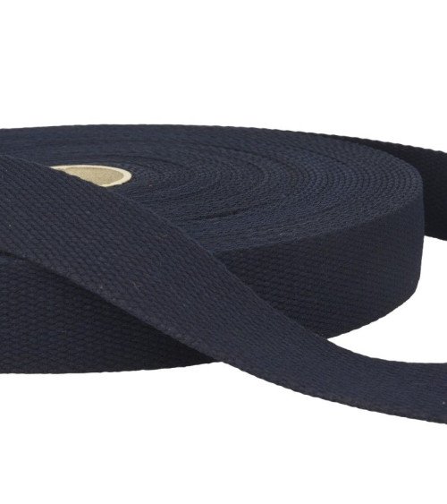 Pellicola da 20 m Fettuccia di cotone Blu navy