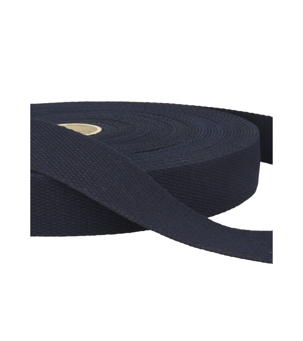 20m film Cotton webbing Navy blue