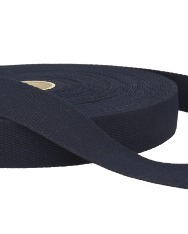 20m film Cotton webbing Navy blue