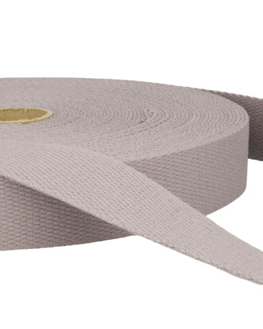 Pellicola 20m Fettuccia di cotone Grigio medio