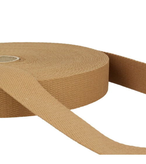 Film 20m Cotton Webbing Dark Beige