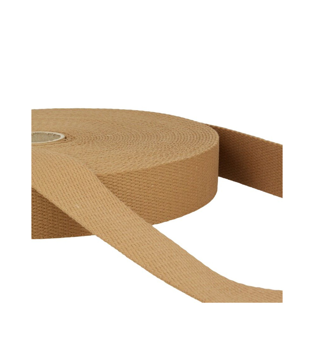 Pellicola 20 m fettuccia di cotone beige scuro