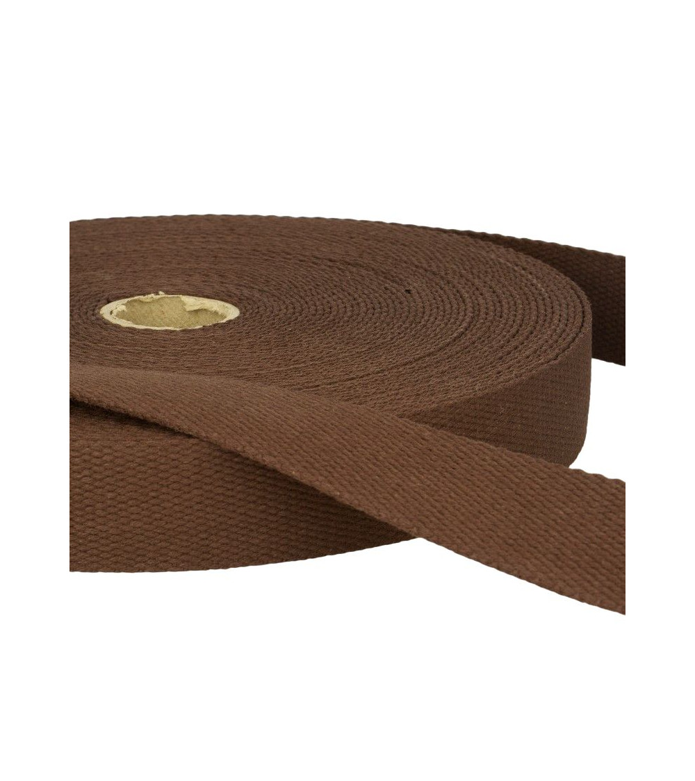Film 20m Cotton Webbing Dark Brown