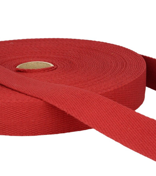 20m film Bordeaux cotton webbing