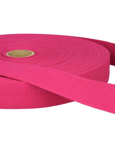 Film 20m Sangle coton Fuchsia