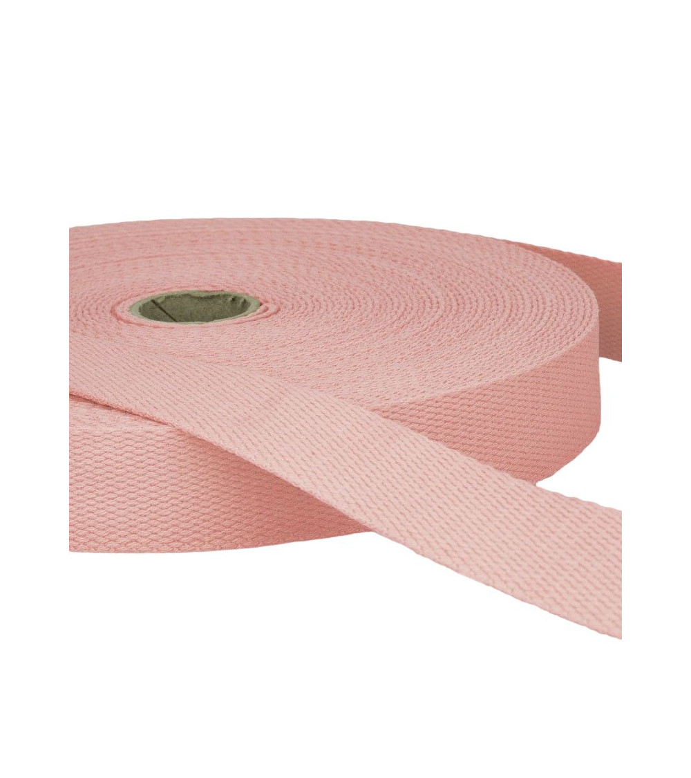 Pellicola da 20 m di fettuccia in cotone rosa chiaro