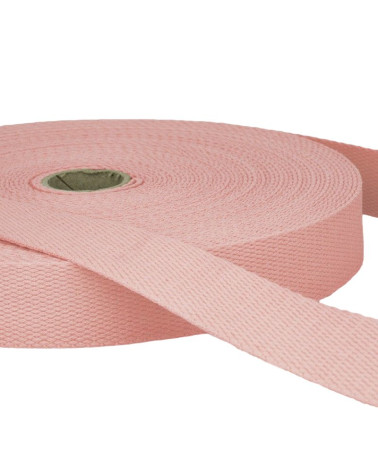 Pellicola da 20 m di fettuccia in cotone rosa chiaro