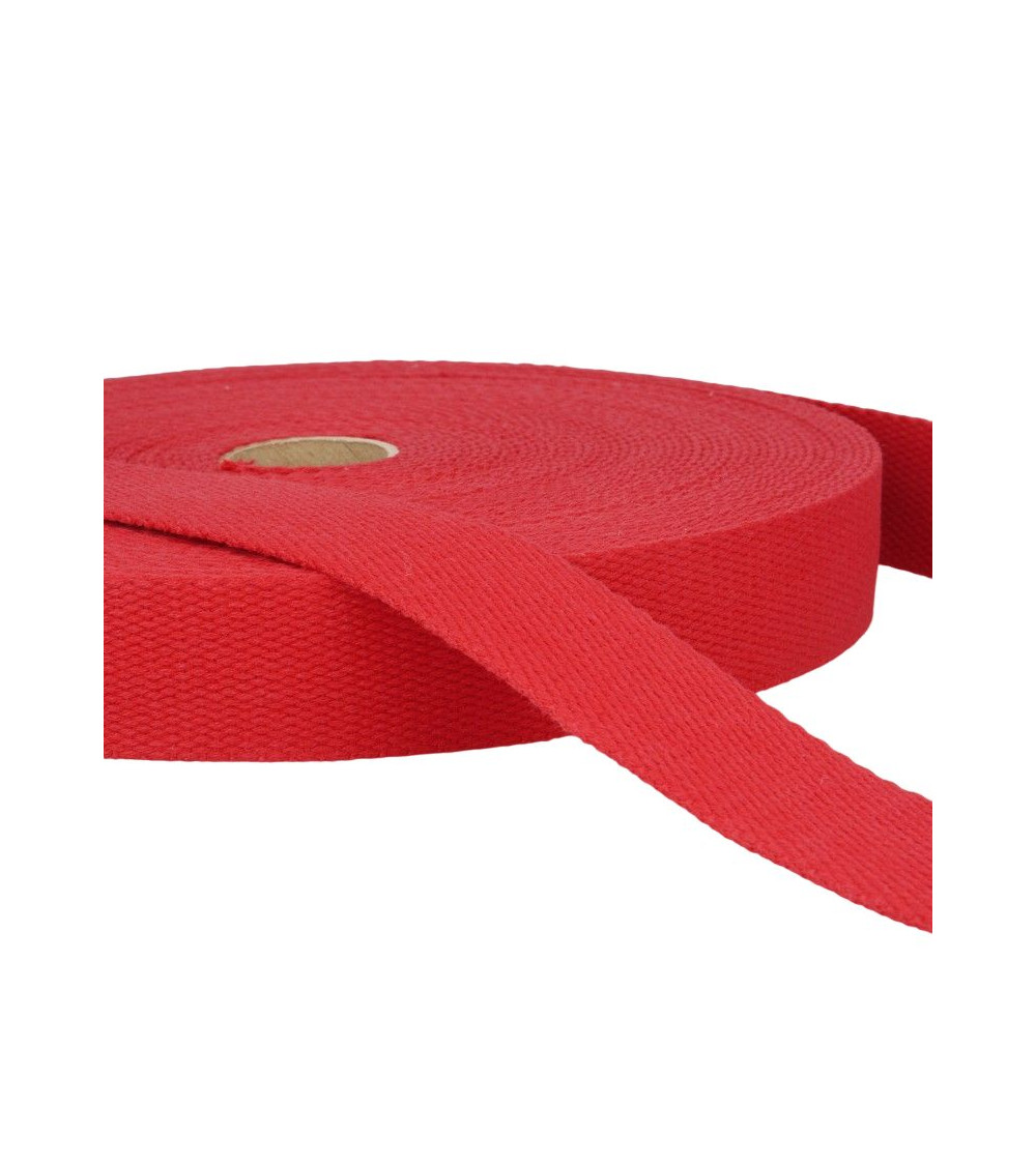 Film 20m Cotton webbing Red