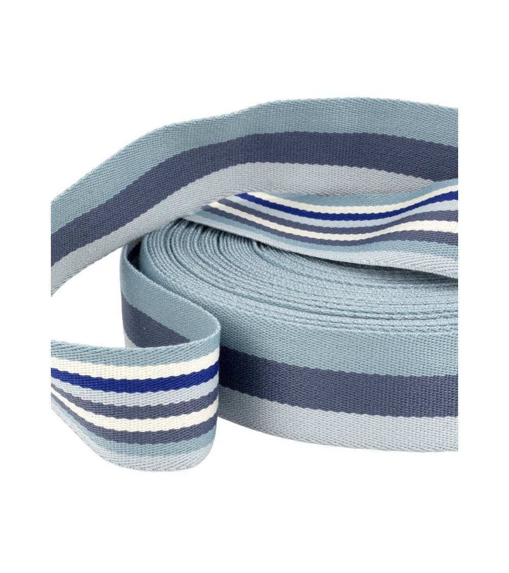 Film 20m webbing strips double sided 40mm Blue