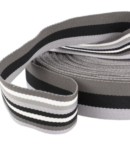 Film 20m webbing strips double sided 40mm Gray