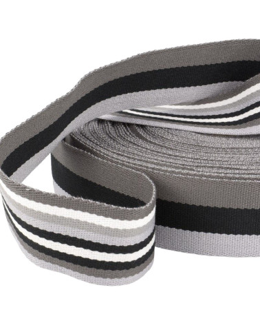 Film 20m webbing strips double sided 40mm Gray