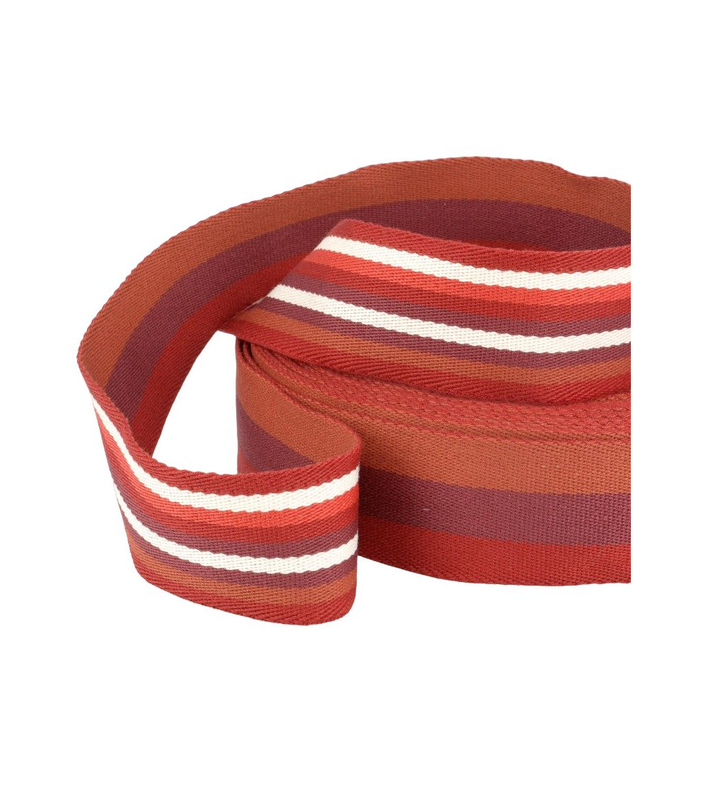 Film 20m webbing double sided strips 40mm Bordeaux