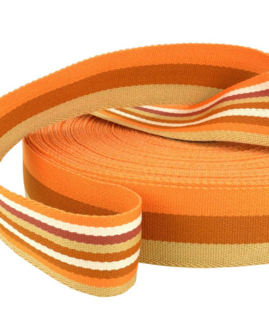 Film 20m webbing double sided strips 40mm Orange