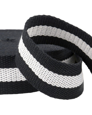 Pellicola 25m reggia bicolore 30mm Nero/Bianco