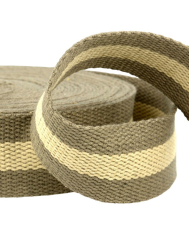 Pellicola 25m cinturino bicolore 30mm Kaki/Beige
