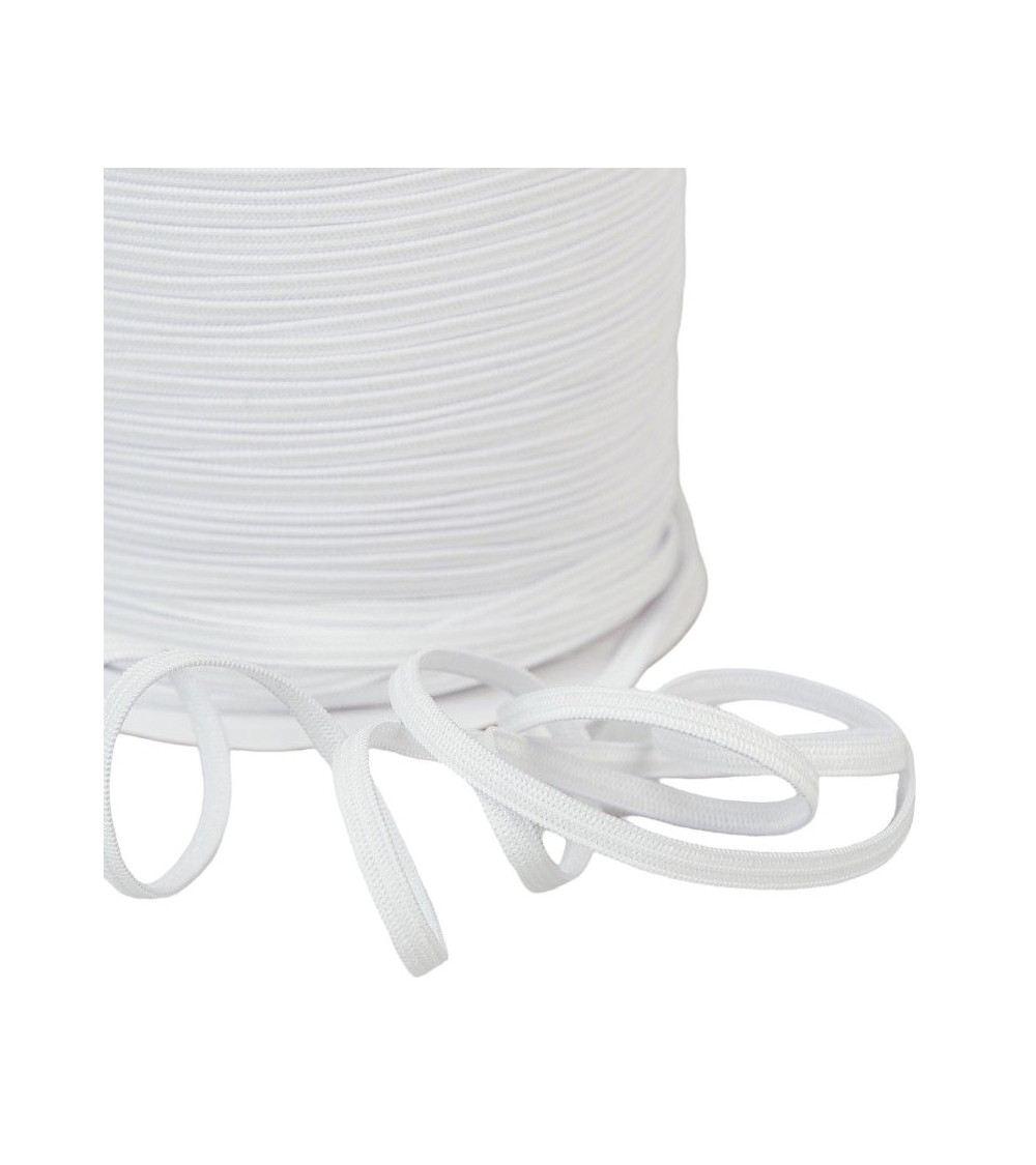 White mesh elastic for mask 200 meters 4mm